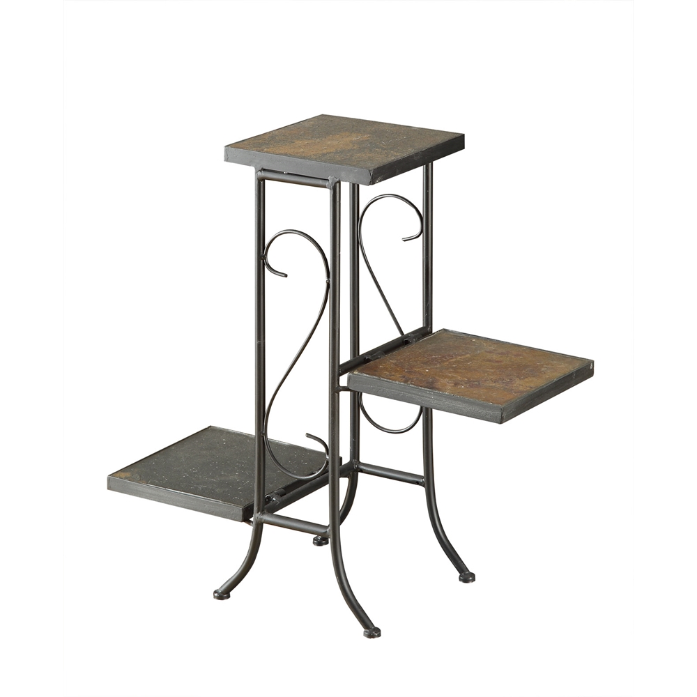 3 Tier Plant Stand w/ slate top. Picture 1