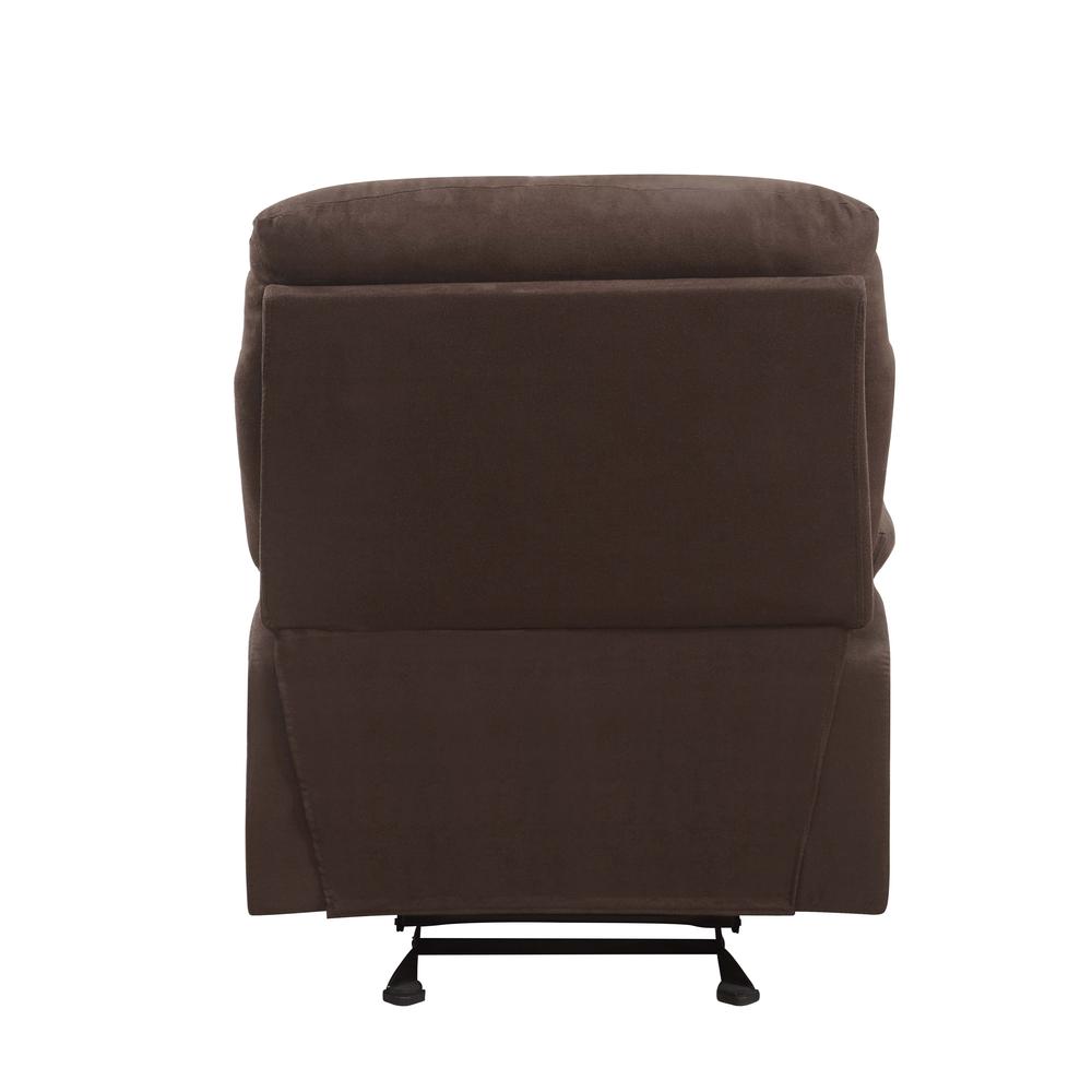 Arcadia Motion Glider Recliner, Chocolate Microfiber. Picture 3