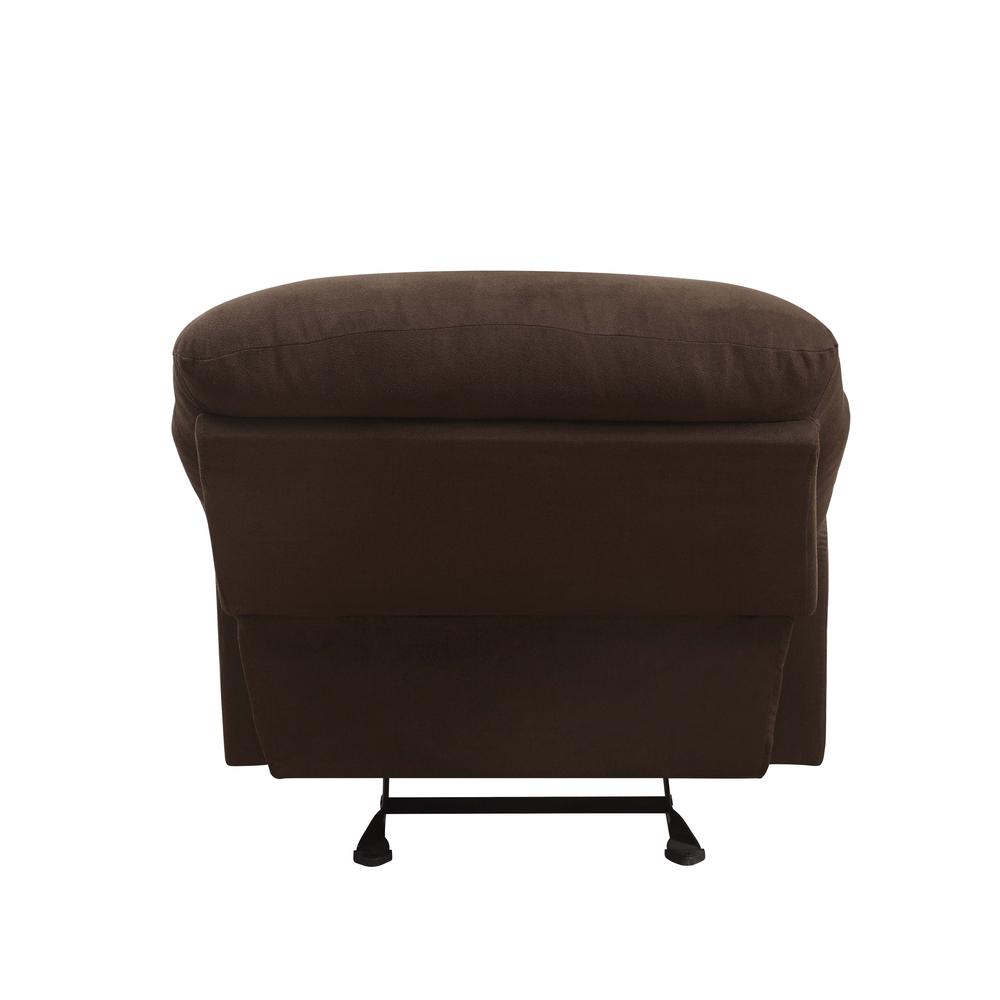 Arcadia Motion Glider Recliner, Chocolate Microfiber. Picture 4
