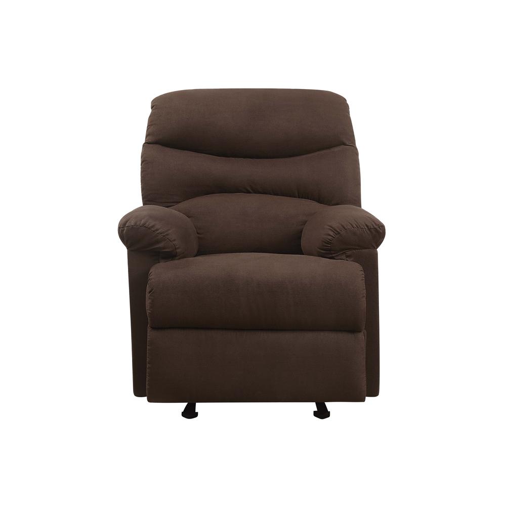 Arcadia Motion Glider Recliner, Chocolate Microfiber. Picture 5