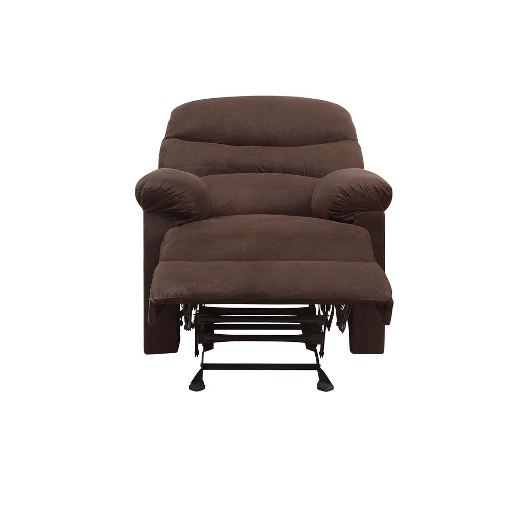 Arcadia Motion Glider Recliner, Chocolate Microfiber. Picture 6