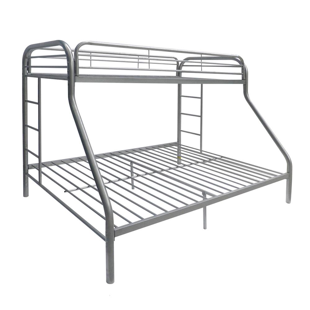 Tritan Twin XL/Queen Bunk Bed, Silver. Picture 2