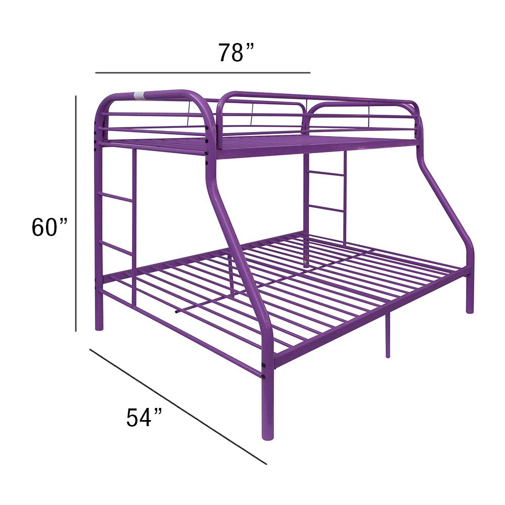 Tritan Twin/Full Bunk Bed, Purple. Picture 2