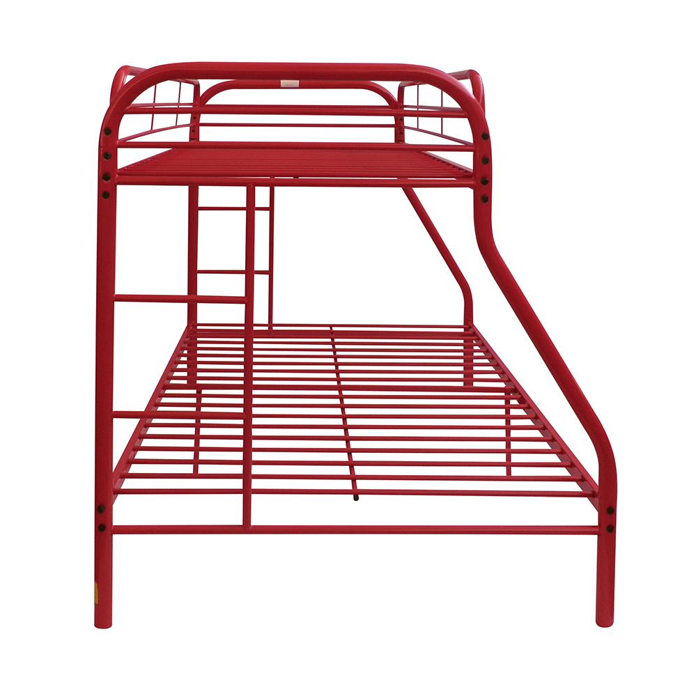 Tritan Twin/Full Bunk Bed, Red. Picture 4