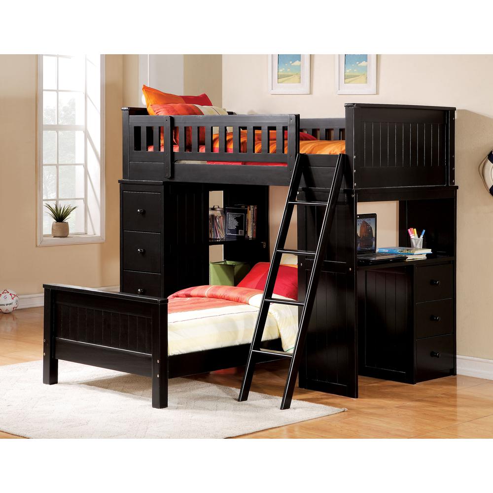 Willoughby Black Twin Bed. Picture 2