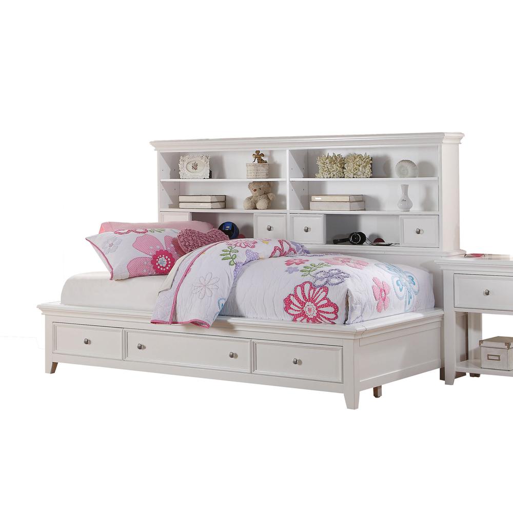 Lacey Daybed w/Storage (Twin), White (1Set/3Ctn). Picture 1
