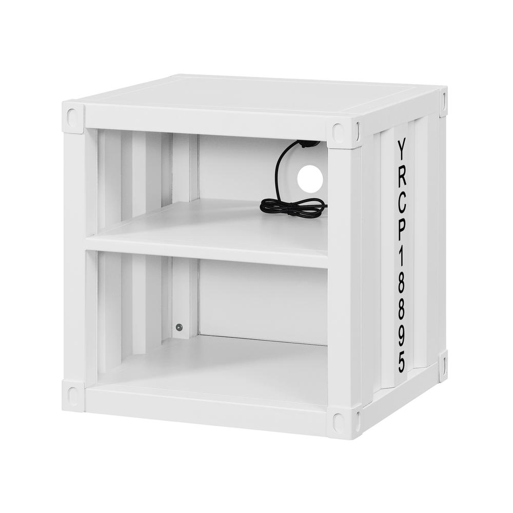 Cargo Nightstand (USB), White. Picture 1