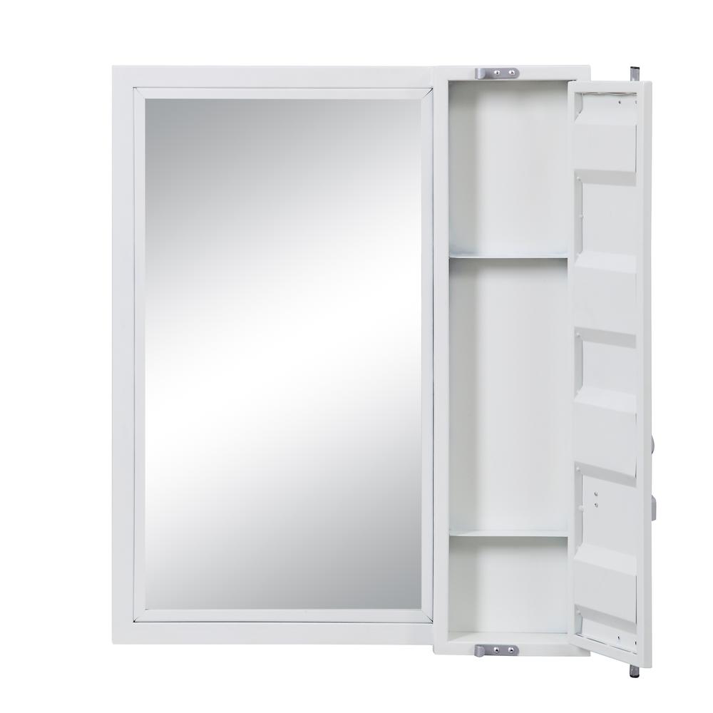 Cargo Vanity Mirror, White. Picture 2
