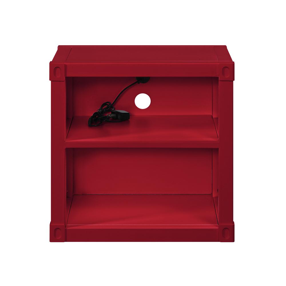 Cargo Nightstand (USB), Red. Picture 3