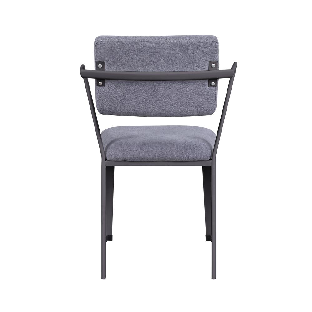 Cargo Chair, Gray Fabric & Gunmetal. Picture 2