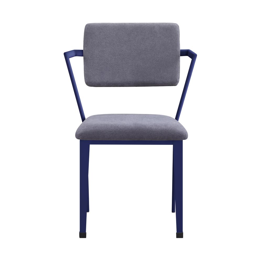 Cargo Chair, Gray Fabric & Blue. Picture 2