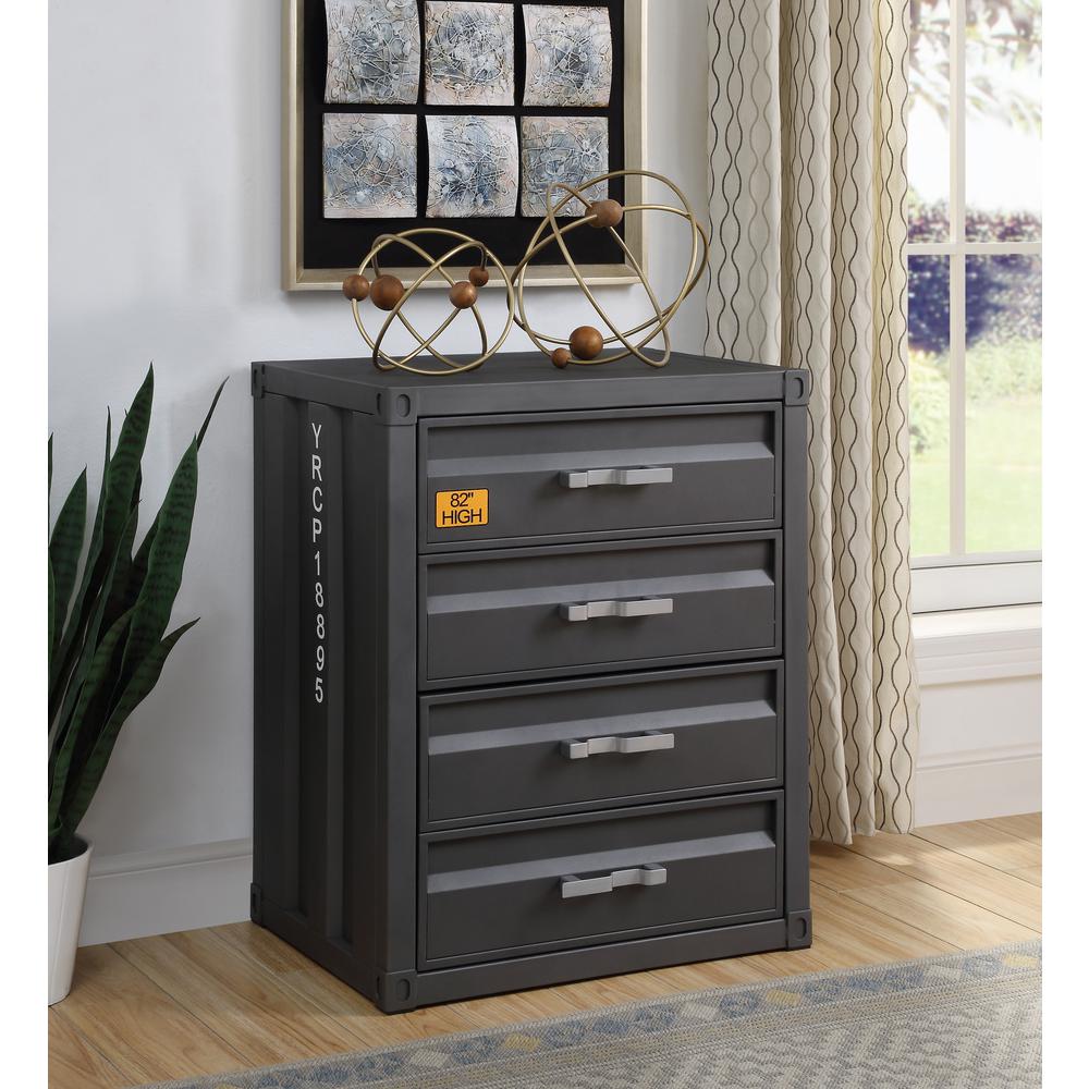 Cargo 4-Drawer Chest, Gunmetal Finish (37956). Picture 7