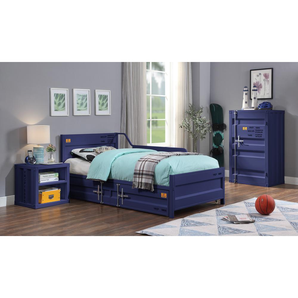 Cargo Nightstand (USB), Blue. Picture 5
