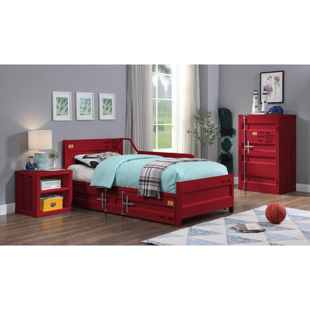 Cargo Nightstand (USB), Red. Picture 6