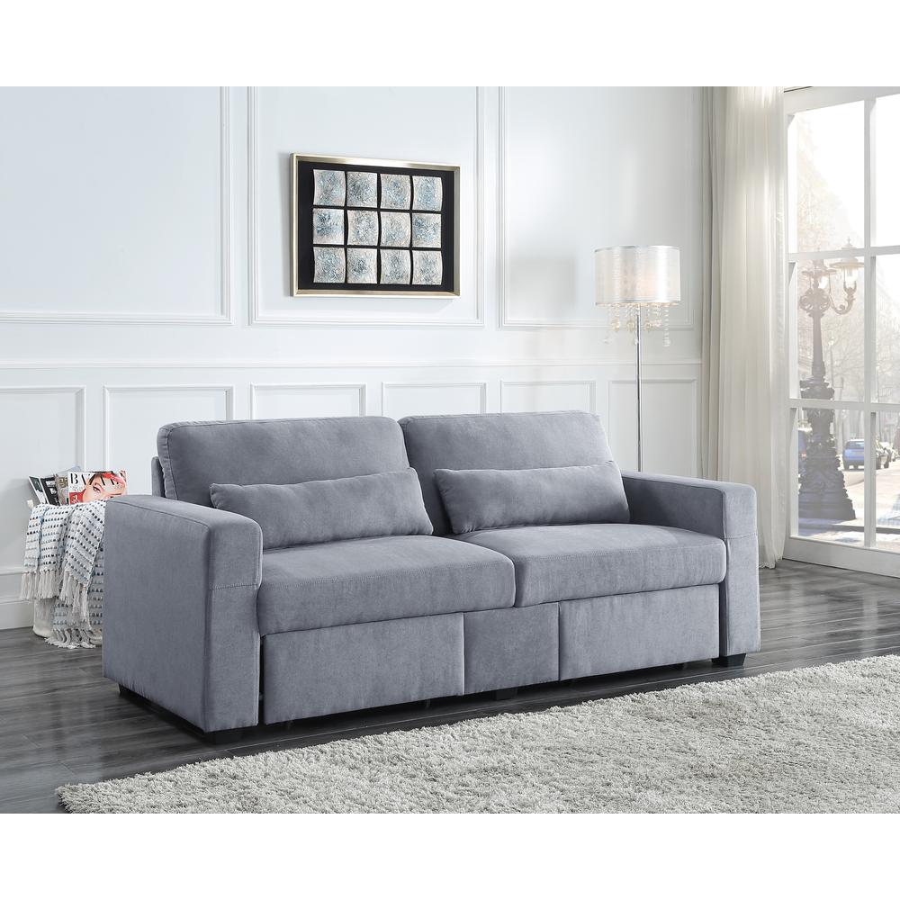 Rogyne Storage Sofa, Gray Linen (51895). Picture 9