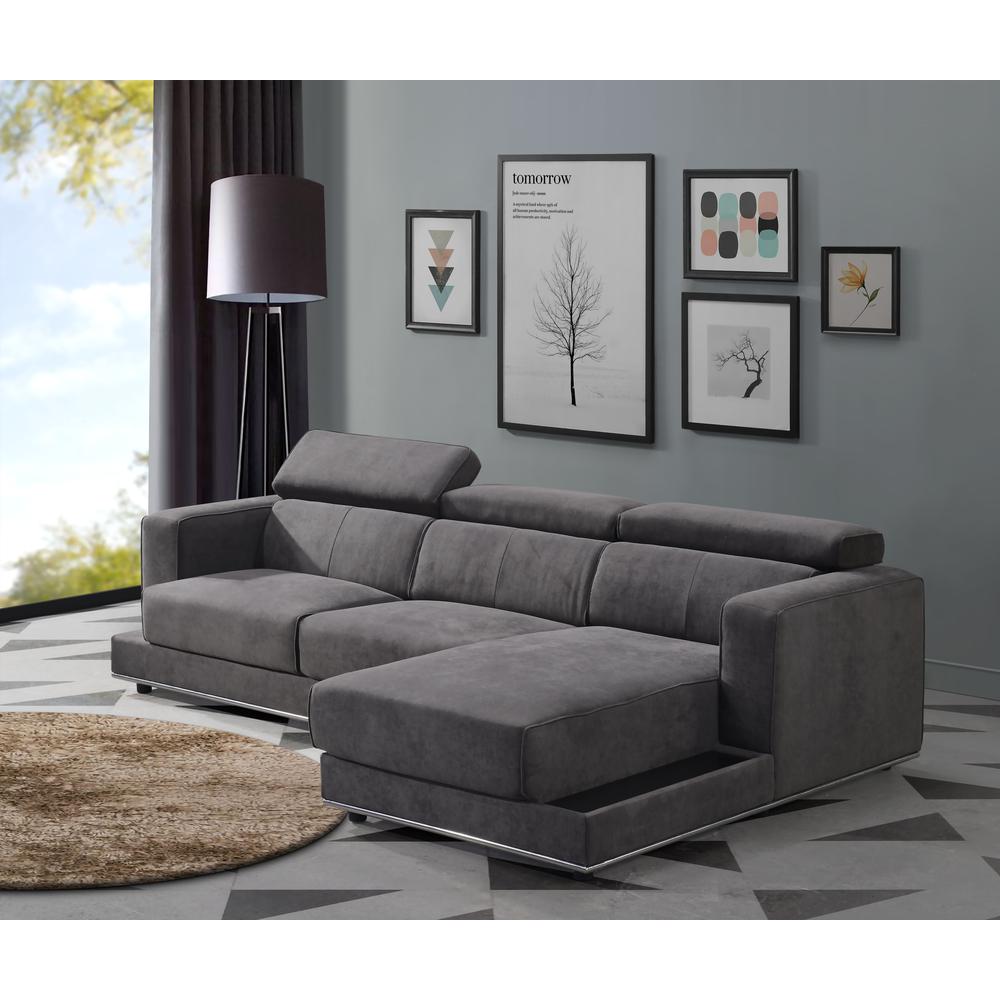 Alwin Modular LF Sofa, Dark Gray Fabric (53720). Picture 10