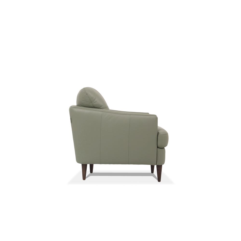 Loveseat, Moss Green Leather 54571. Picture 1