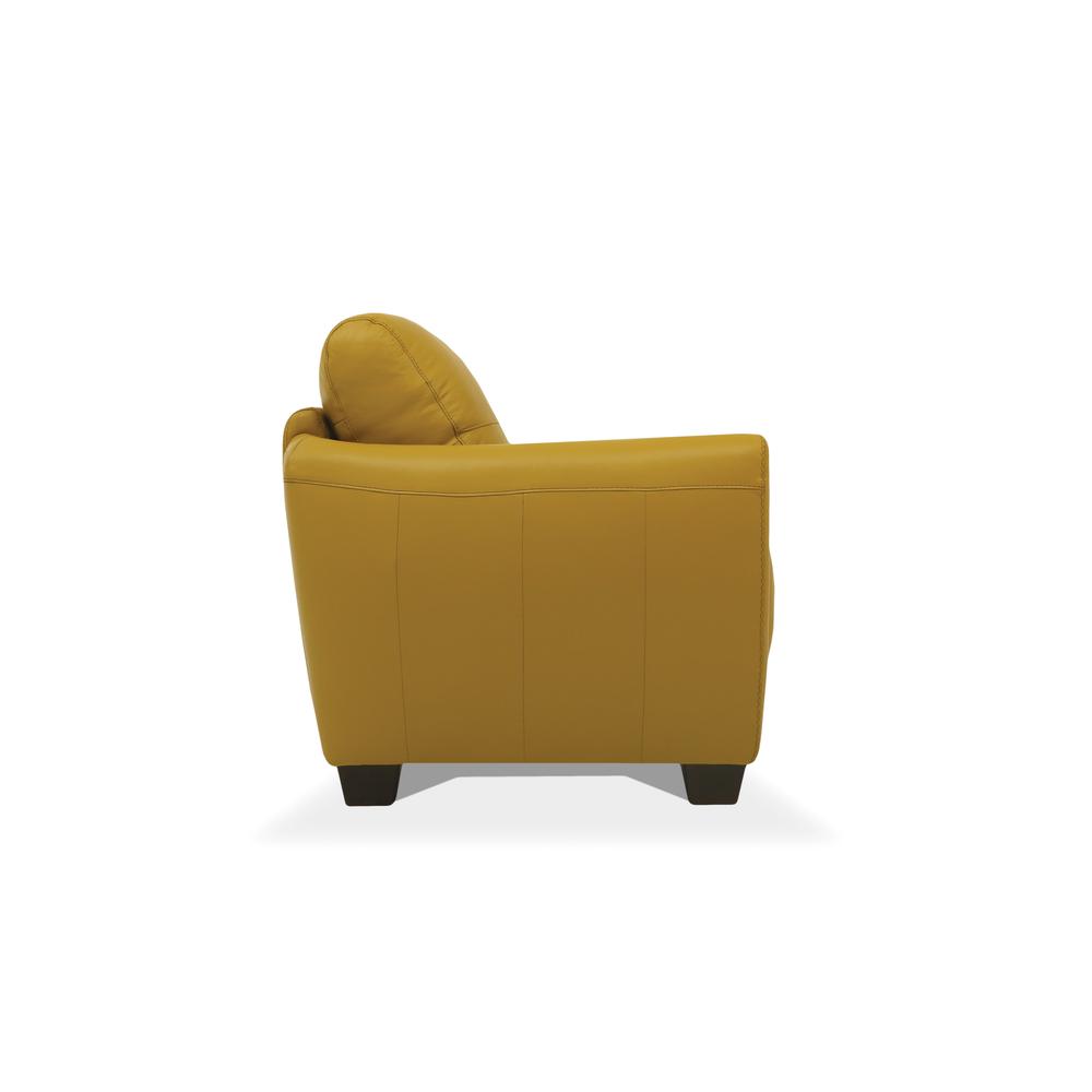 Loveseat, Mustard Leather 54946. Picture 1