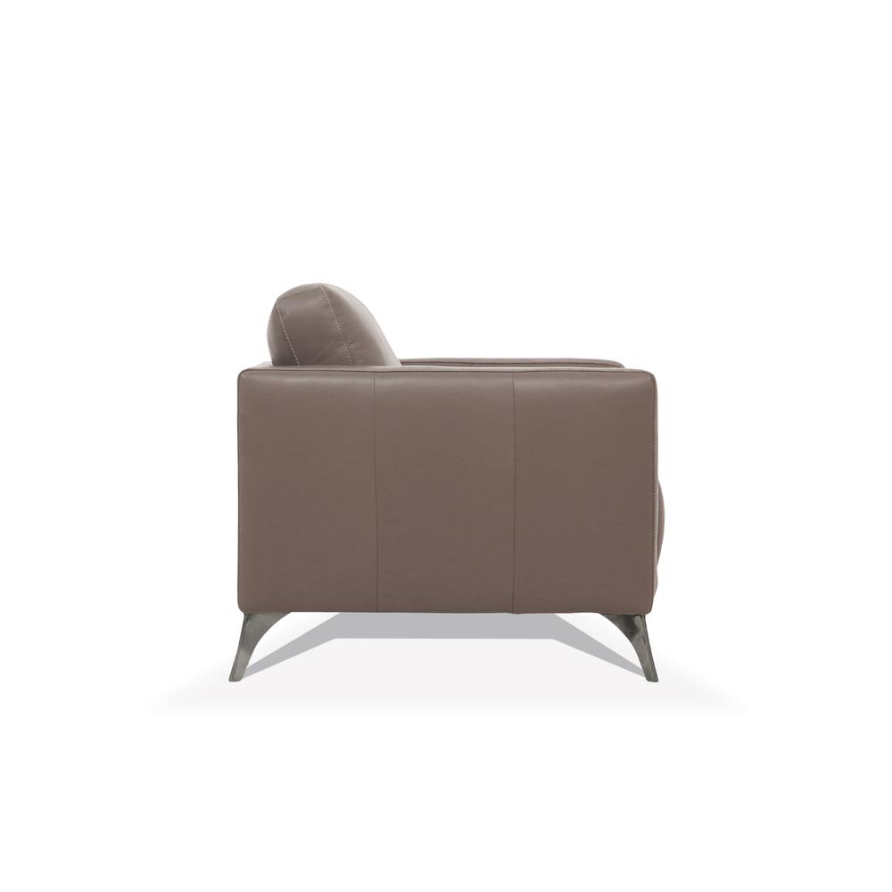 Loveseat, Taupe Leather 55001. Picture 1