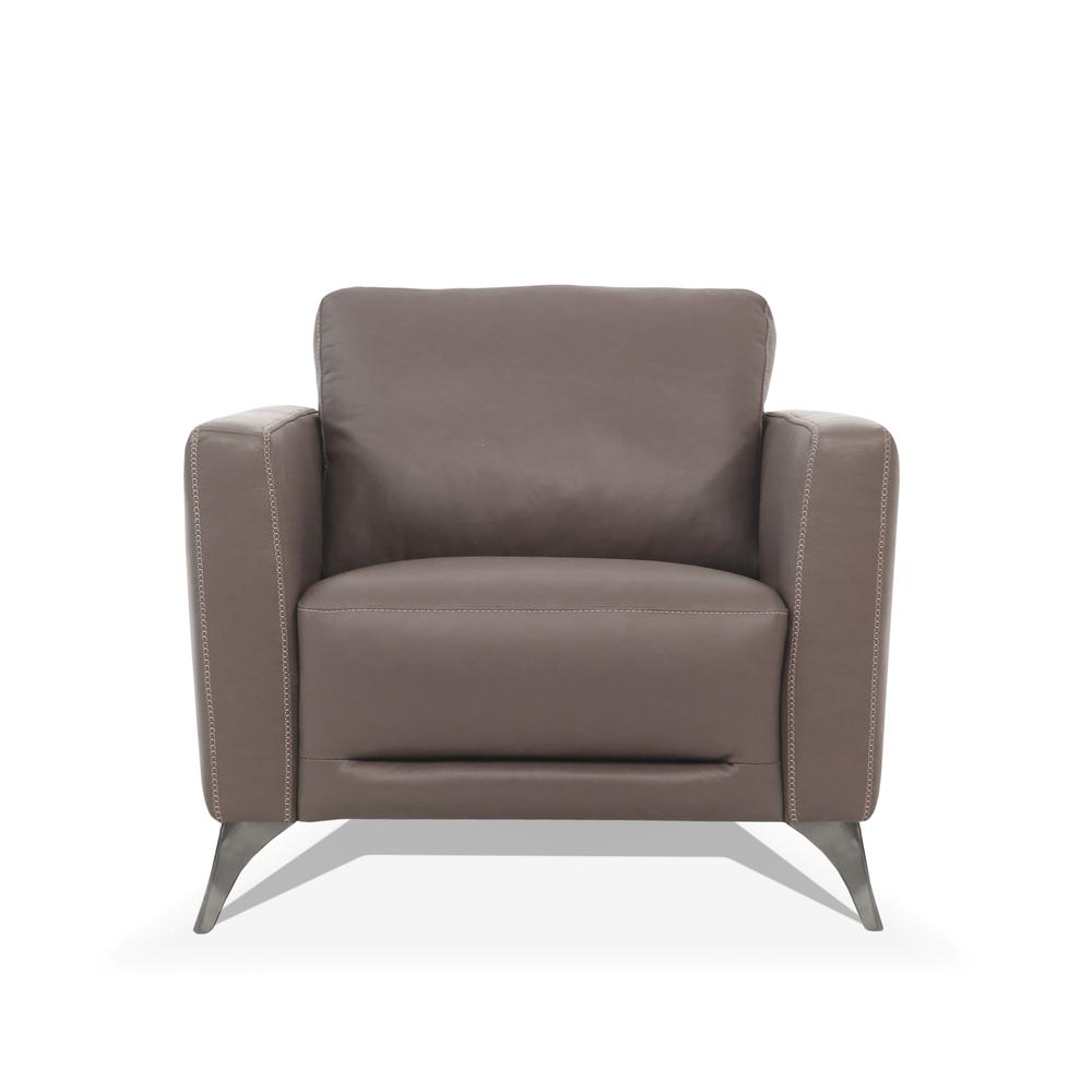 Chair, Taupe Leather 55002. Picture 4