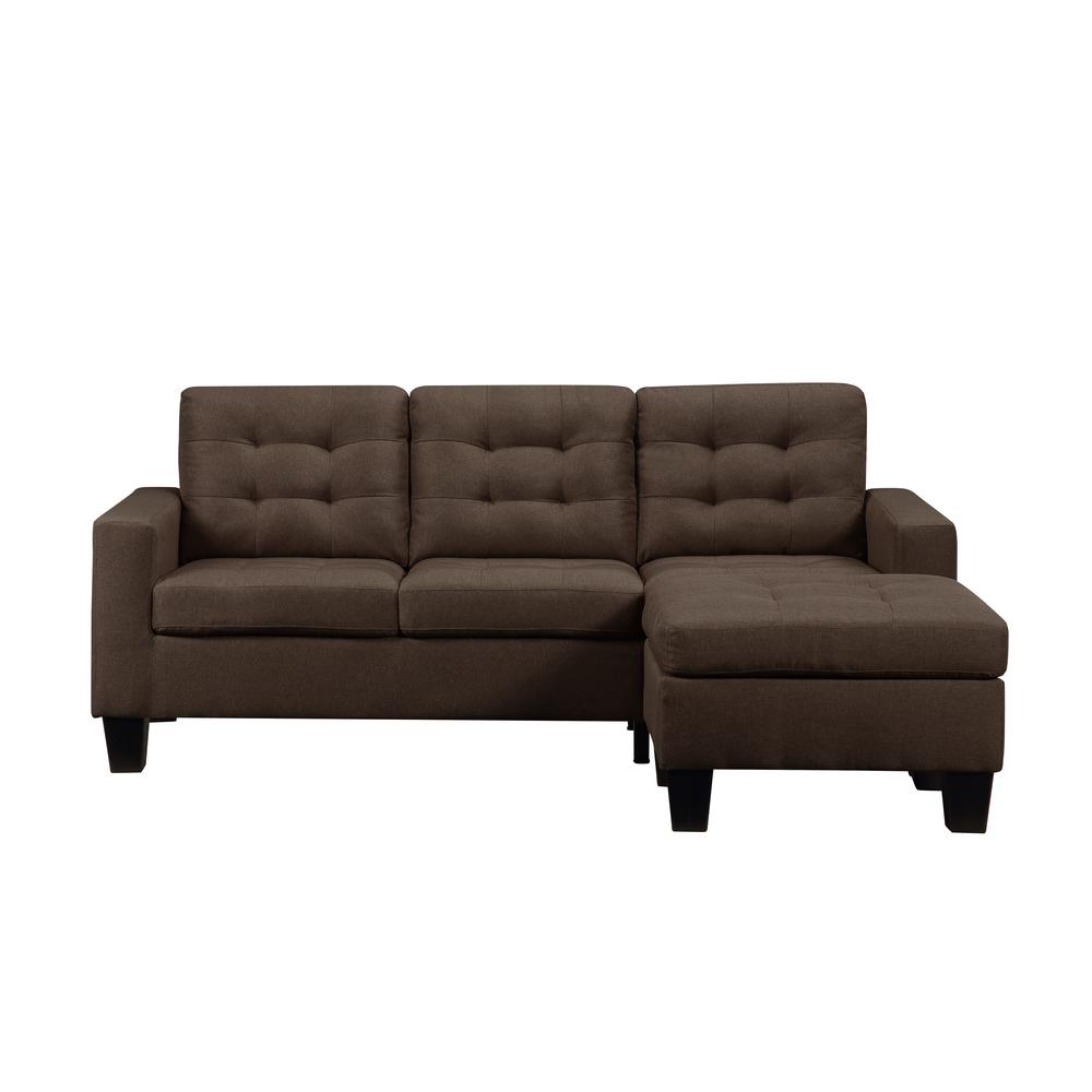 Earsom Sofa and Ottoman, Brown Linen (56655). Picture 8