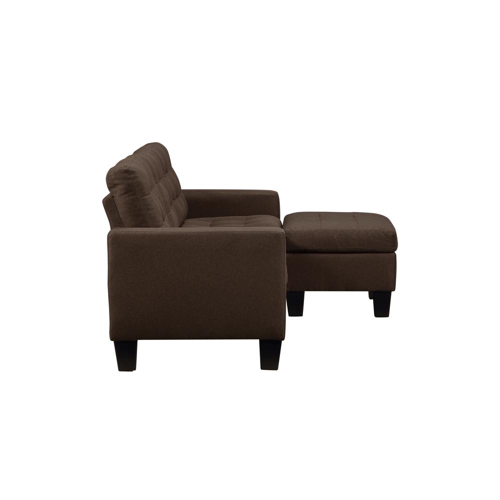 Earsom Sofa and Ottoman, Brown Linen (56655). Picture 11