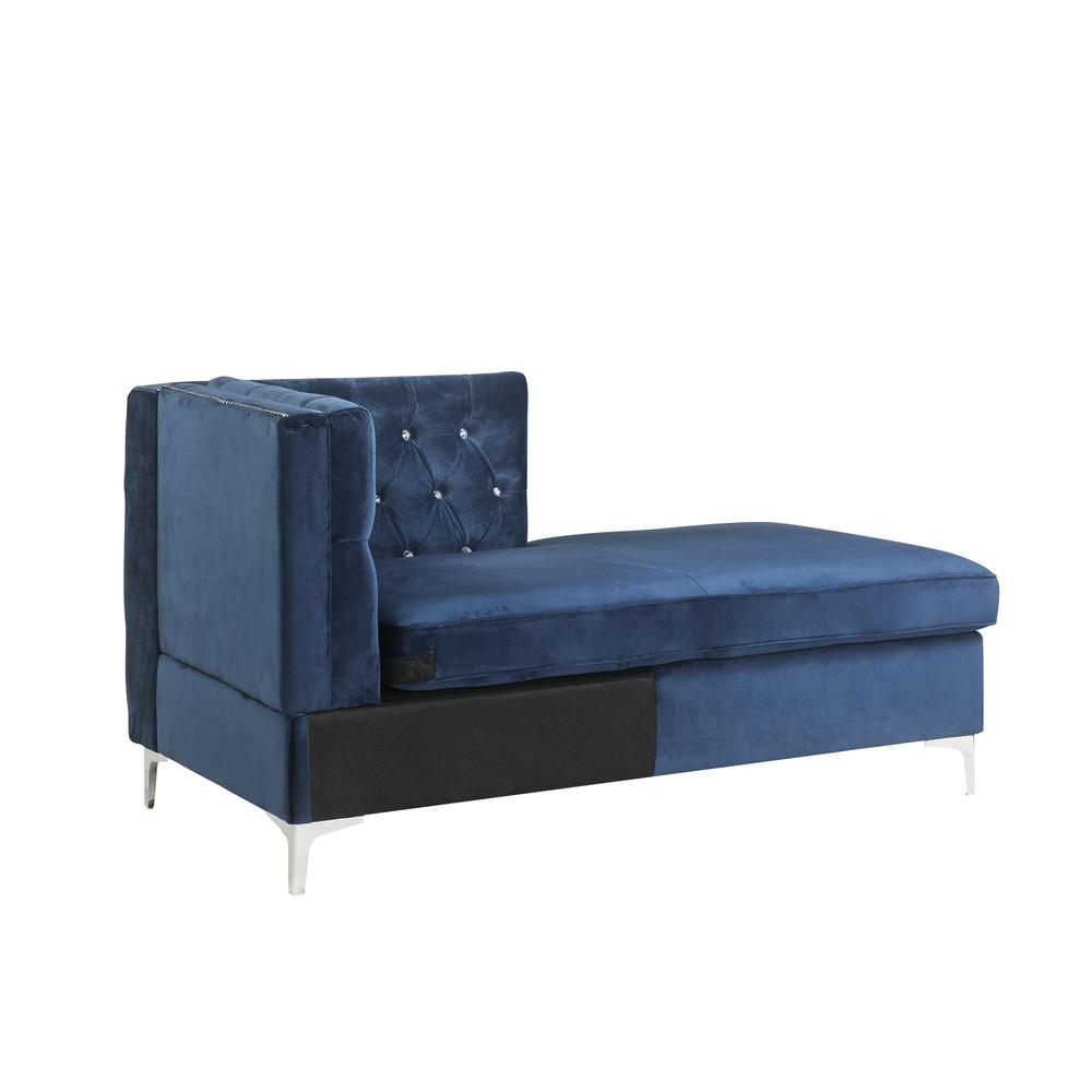 Jaszira Modular - Chaise, Blue Velvet (57343). Picture 5