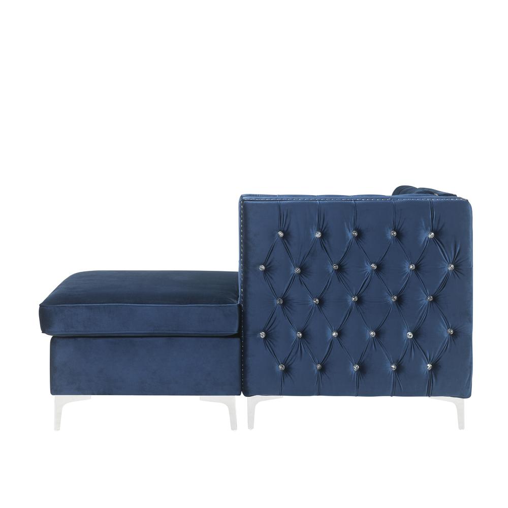 Jaszira Modular - Chaise, Blue Velvet (57343). Picture 6