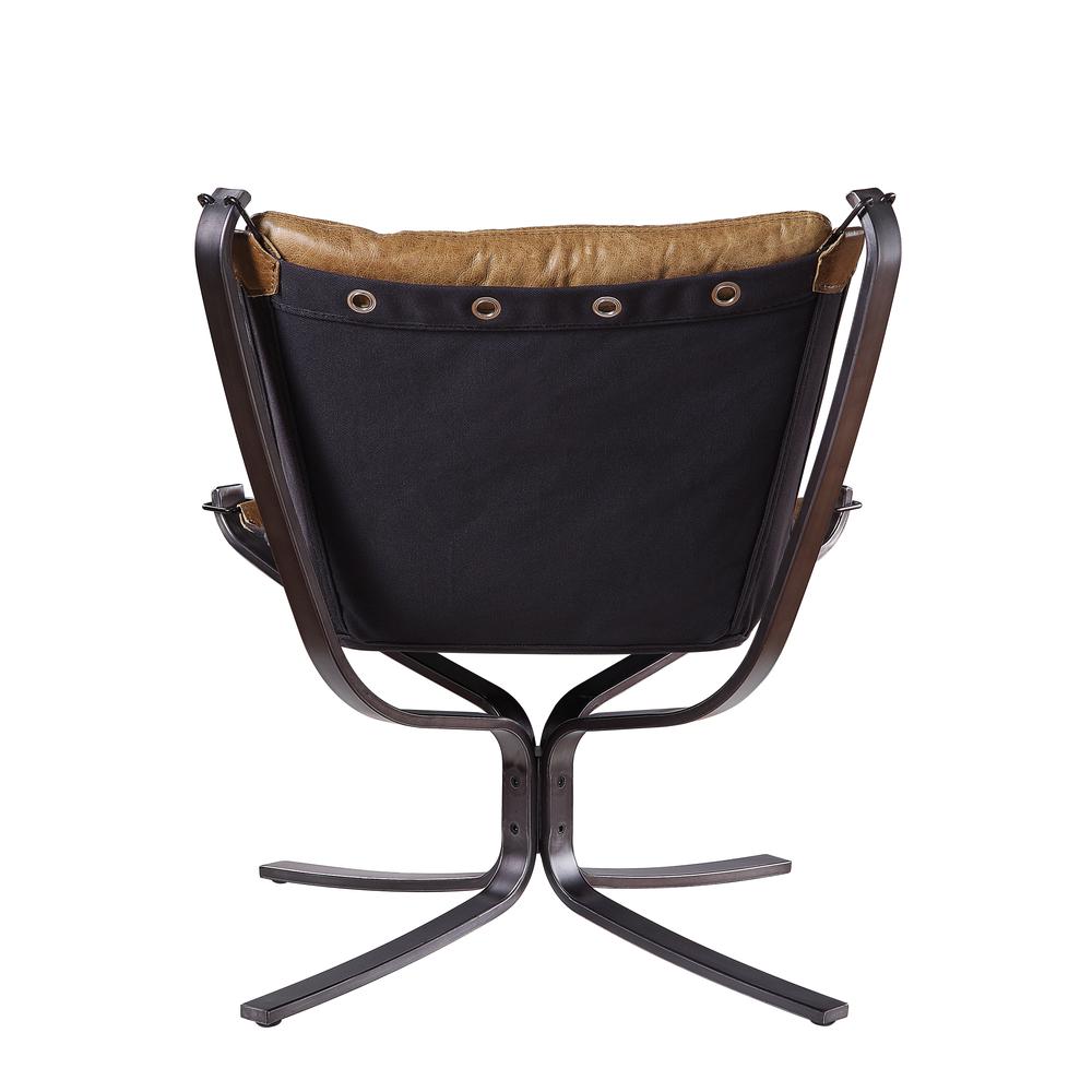 Carney Accent Chair, Vintage Blue Top Grain Leather. Picture 2
