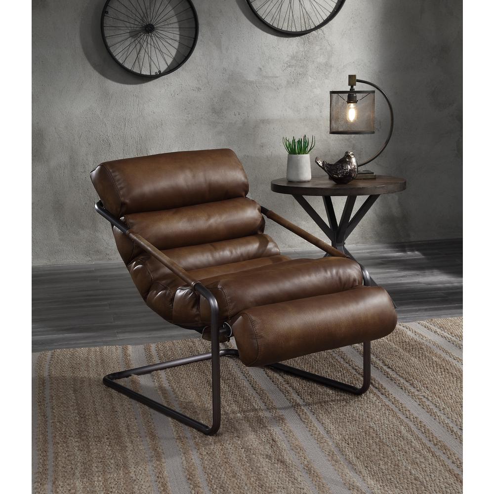 Dolgren Accent Chair, Sahara Top Grain Leather & Matt Iron Finish (59948). Picture 10