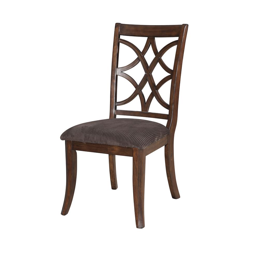 Keenan Arm Chair (Set-2), Dark Walnut & Brown MFB. Picture 1