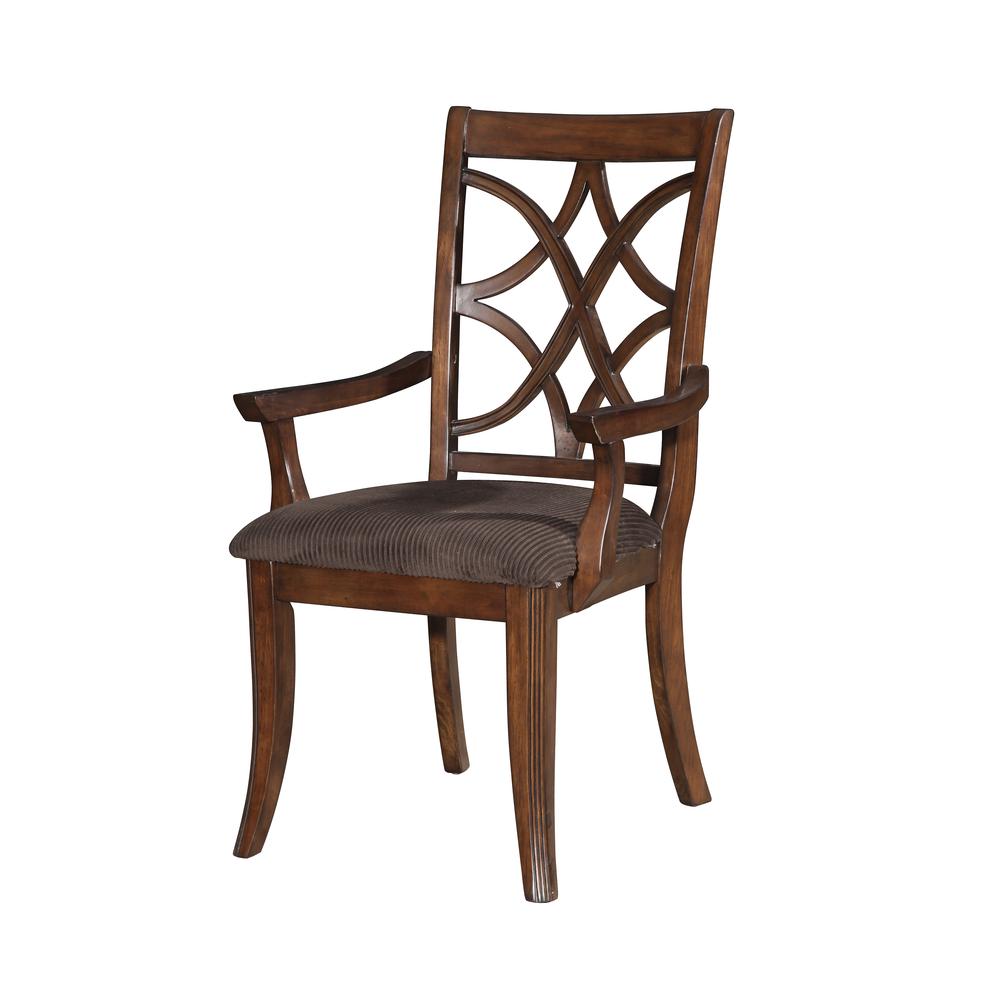 Keenan Arm Chair (Set-2), Dark Walnut & Brown MFB. Picture 2