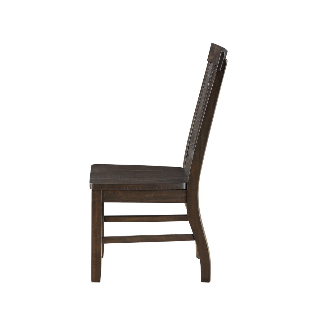 Maisha Side Chair (Set-2), Rustic Walnut. Picture 4