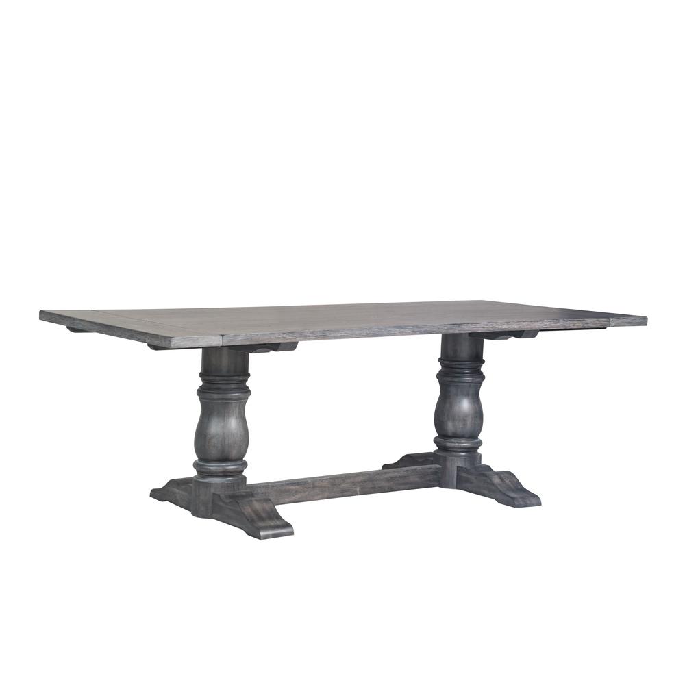 Leventis Dining Table, Weathered Gray (1Set/2Ctn). Picture 1