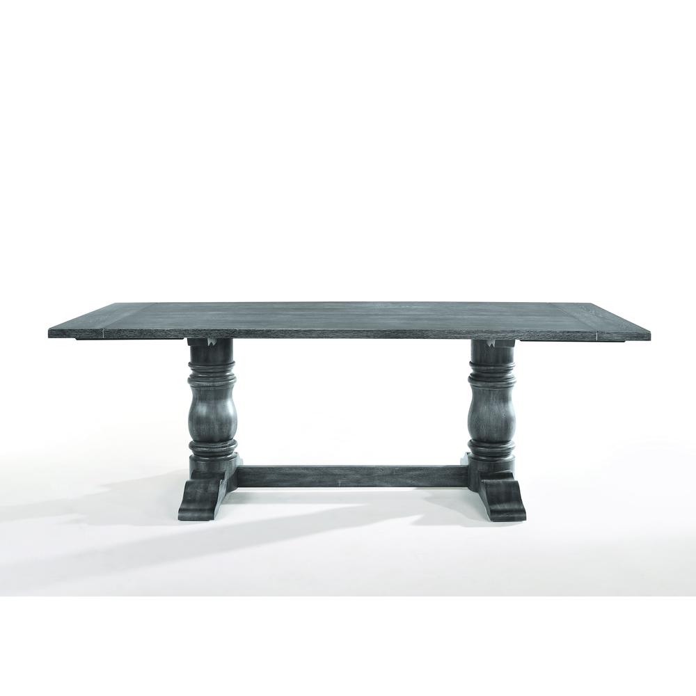 Leventis Dining Table, Weathered Gray (1Set/2Ctn). Picture 2