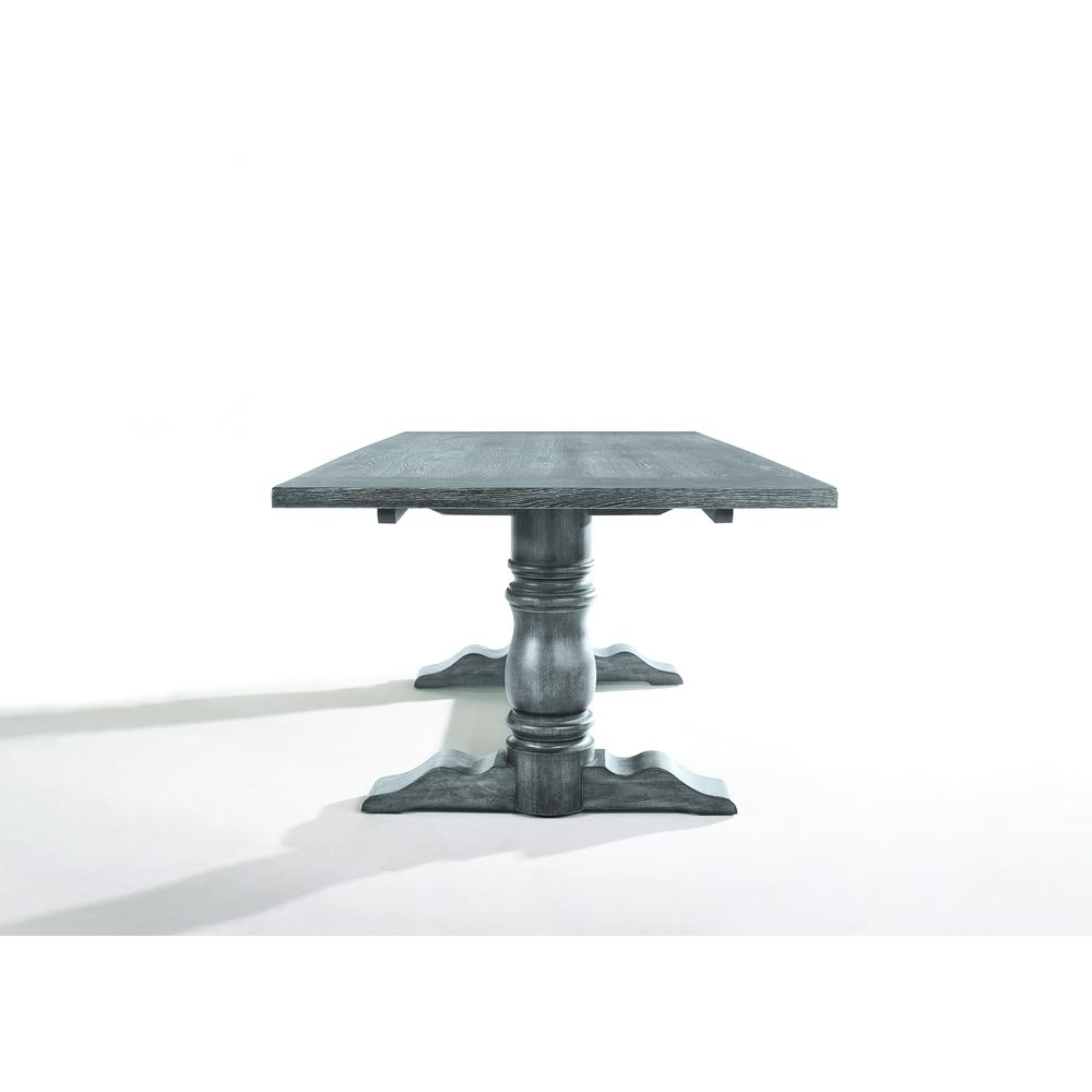 Leventis Dining Table, Weathered Gray (1Set/2Ctn). Picture 3