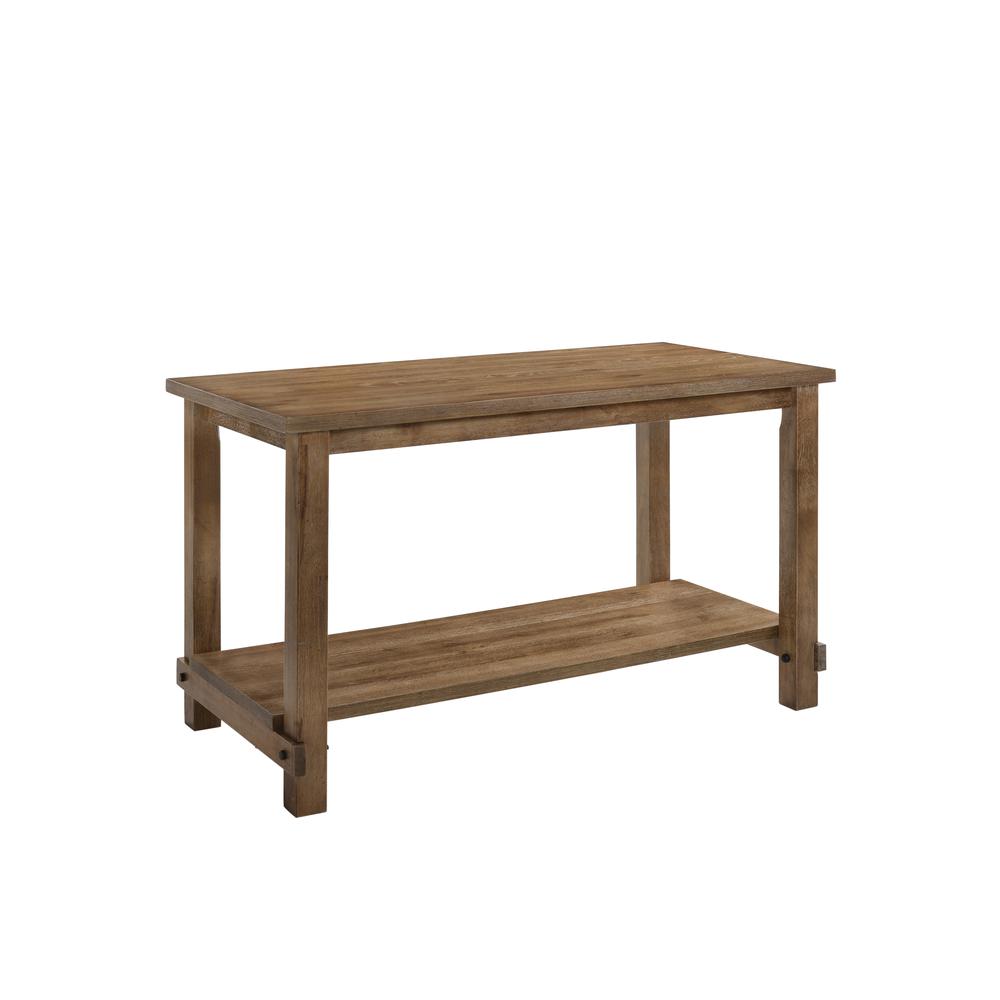 Martha II Counter Height Table, Weathered Oak. Picture 1