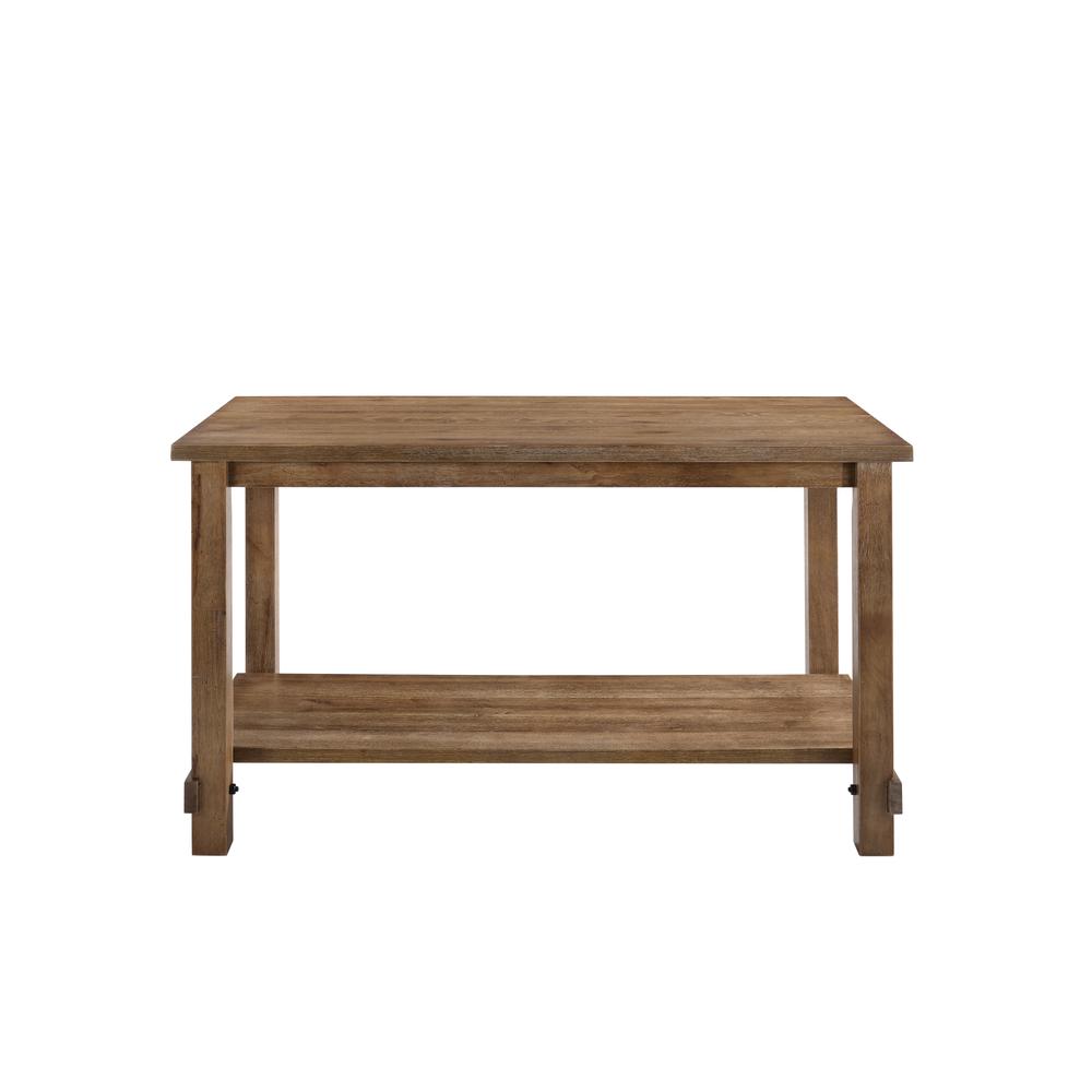 Martha II Counter Height Table, Weathered Oak. Picture 2