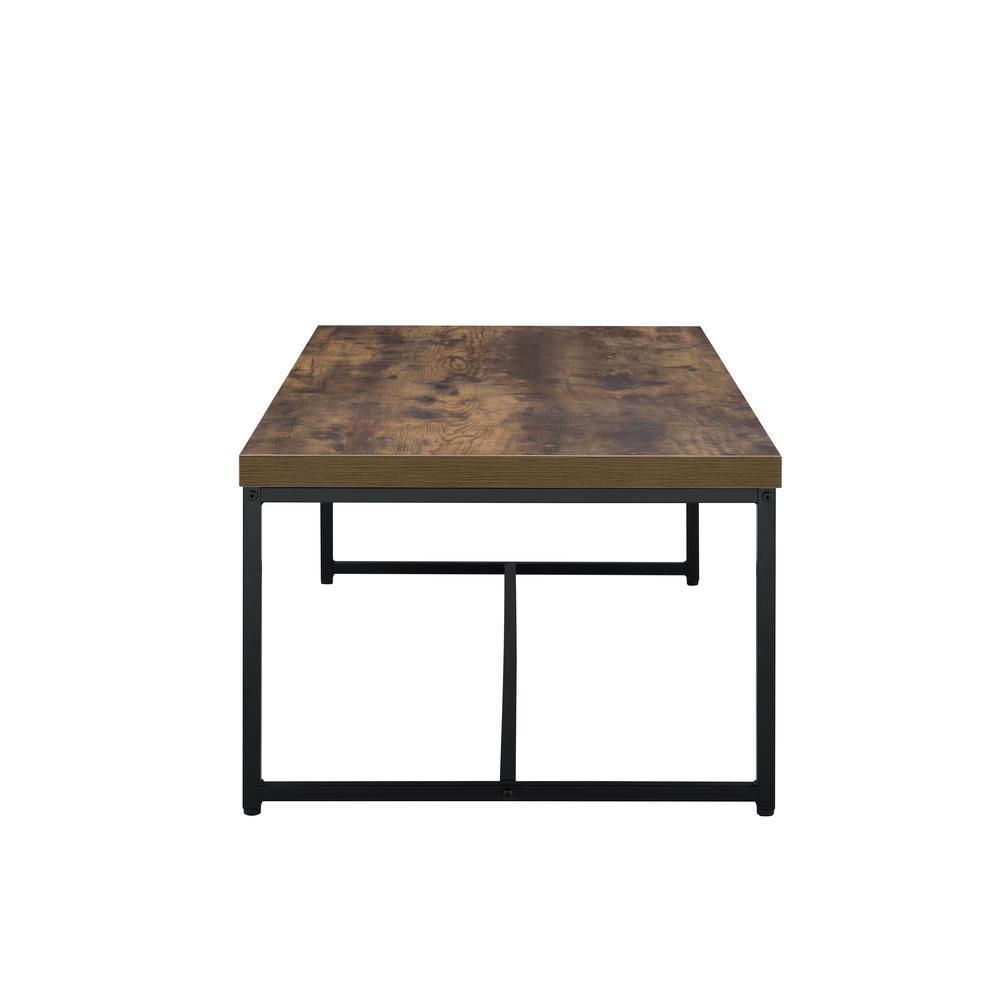 Bob End Table, Weathered Oak & Black. Picture 5