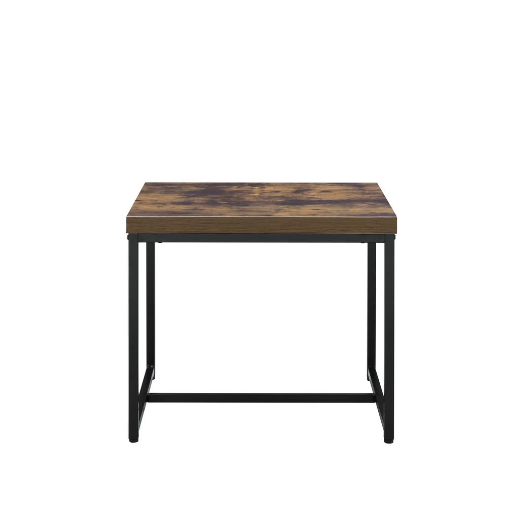 Bob End Table, Weathered Oak & Black. Picture 8