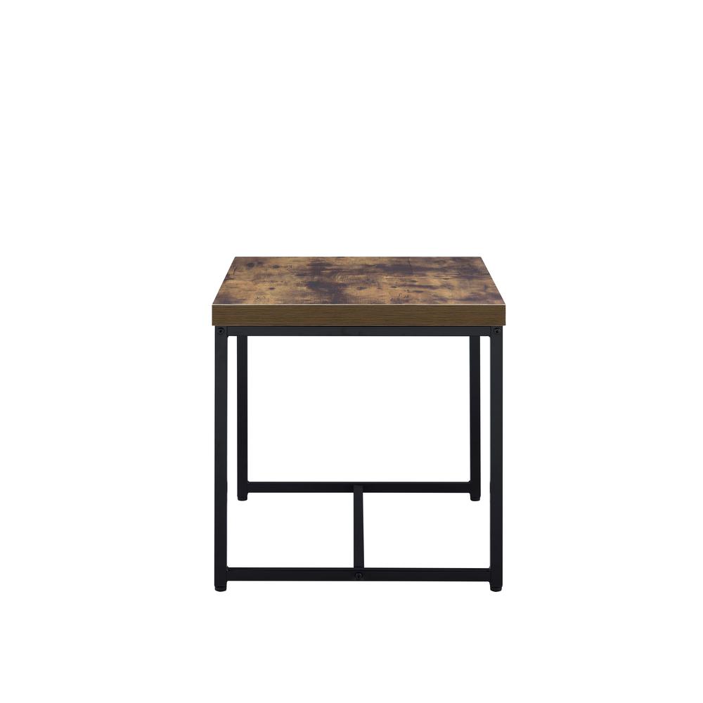 Bob End Table, Weathered Oak & Black. Picture 10