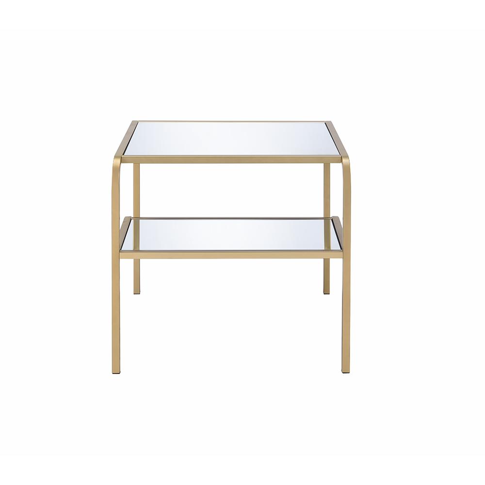 Astrid Coffee Table, Gold & Mirror. Picture 12