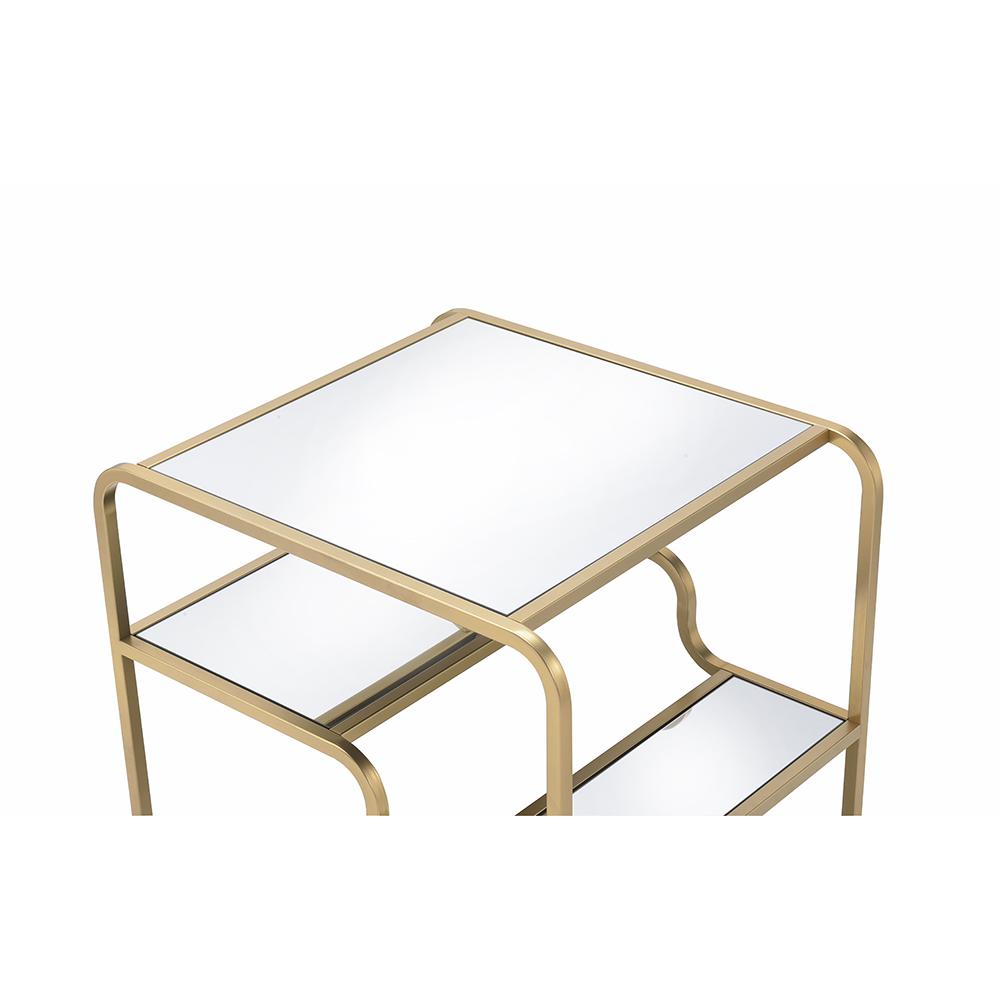 Astrid Coffee Table, Gold & Mirror. Picture 13