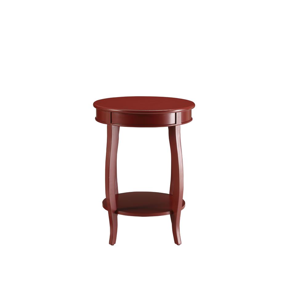 Aberta Side Table, Red. Picture 5