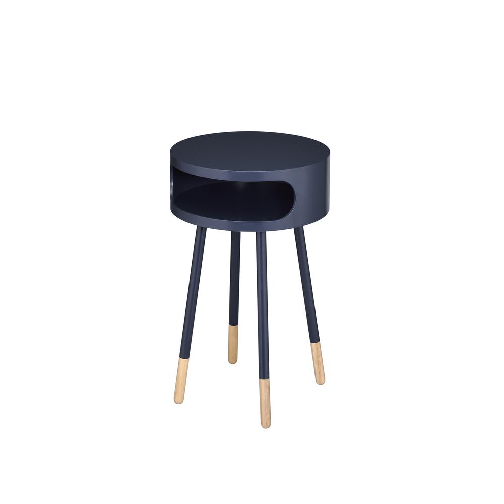 Sonria End Table, Black & Natural. Picture 11