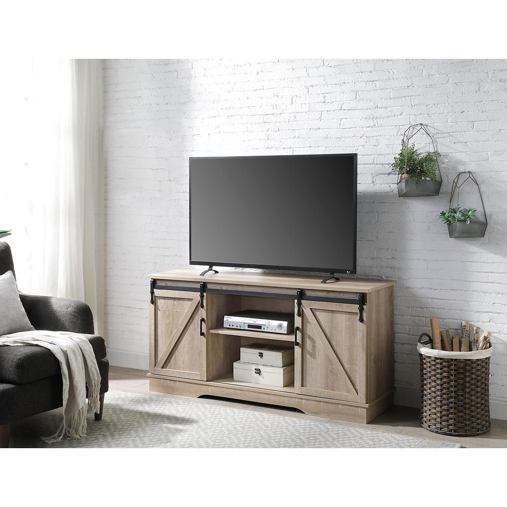Bennet TV Stand, Oak Finish (91857). Picture 5