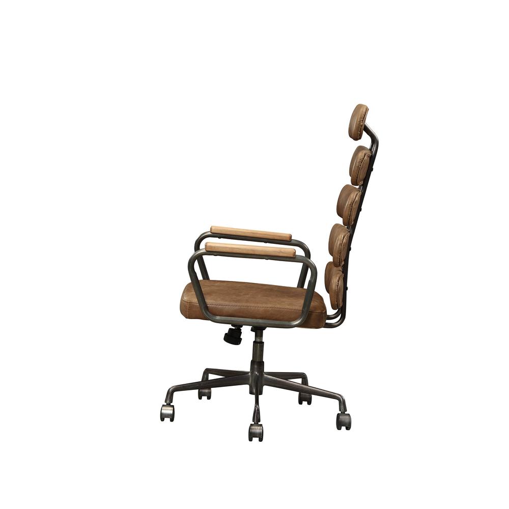 Calan Executive Office Chair, Retro Brown Top Grain Leather. Picture 5