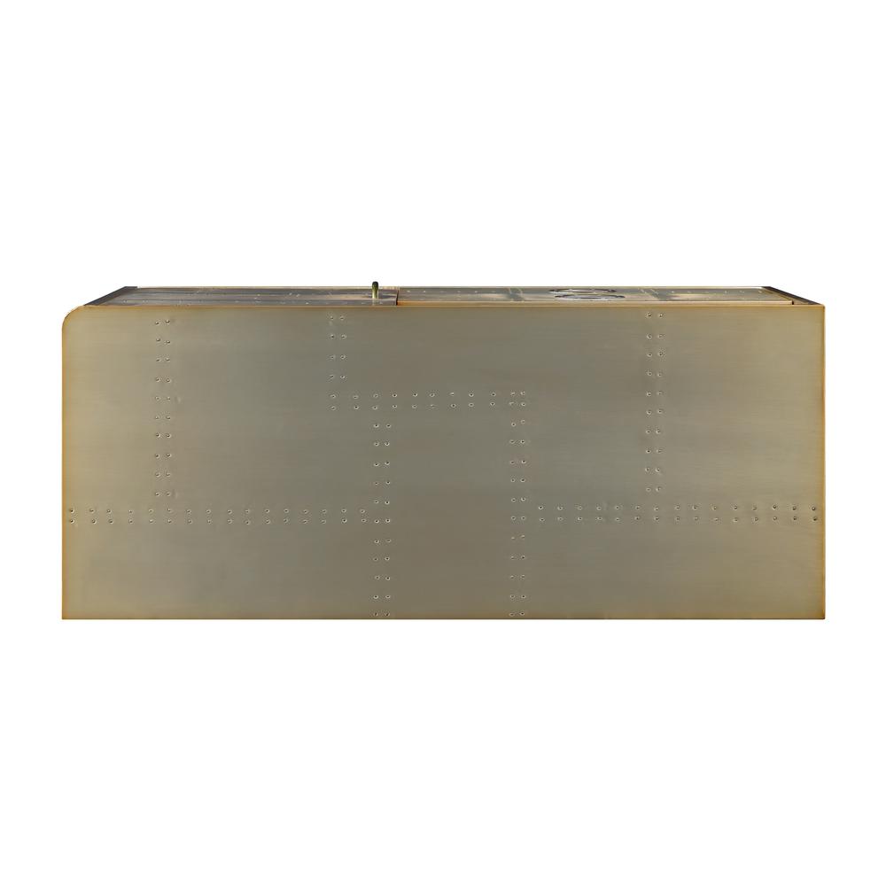 Jennavieve Cabinet, Gold Aluminum. Picture 7