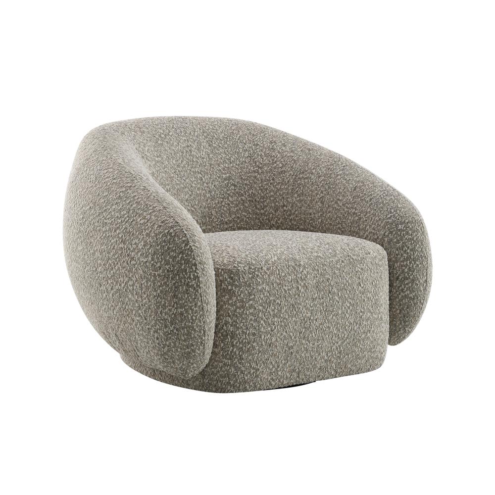 Isabel Chair w/Swivel, 2-Tone Brown Boucle. Picture 1