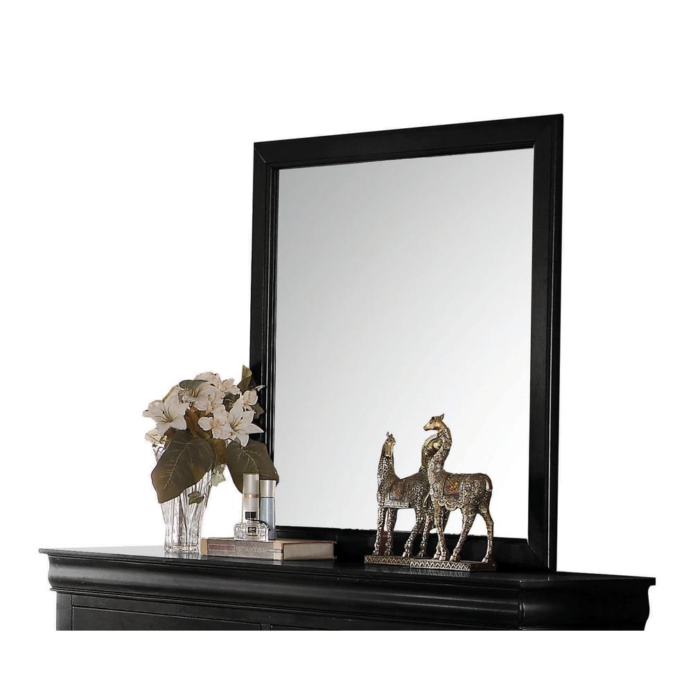 Louis Philippe Mirror, Black (23734). Picture 1